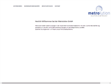 Tablet Screenshot of metrolution.com